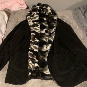 reversible teddy bear coat
